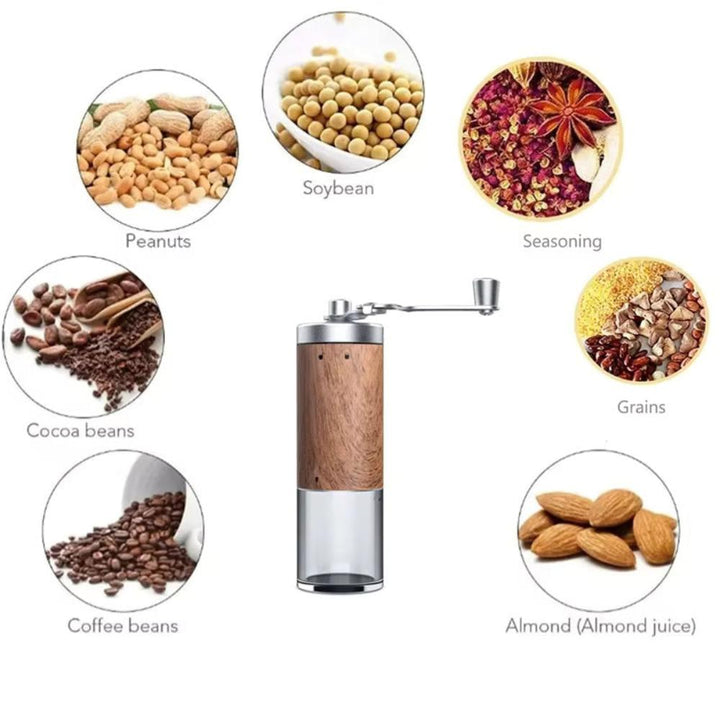 BowLift | Brewora | Handcrafted Wooden Coffee Grinder – Adjustable Manual Mill for Freshly Ground Coffee