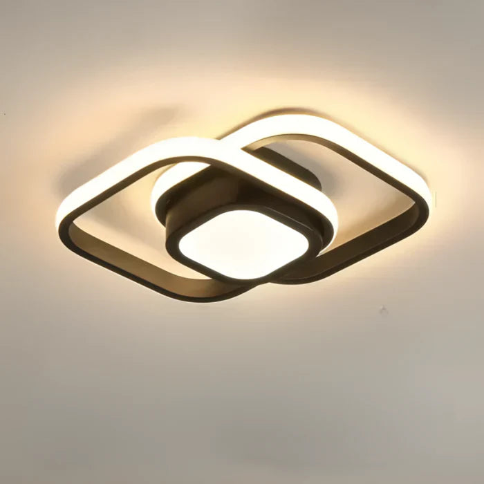 BowLift | Modern LED Ceiling Lamp with Double Ring Design - Twilight Rings