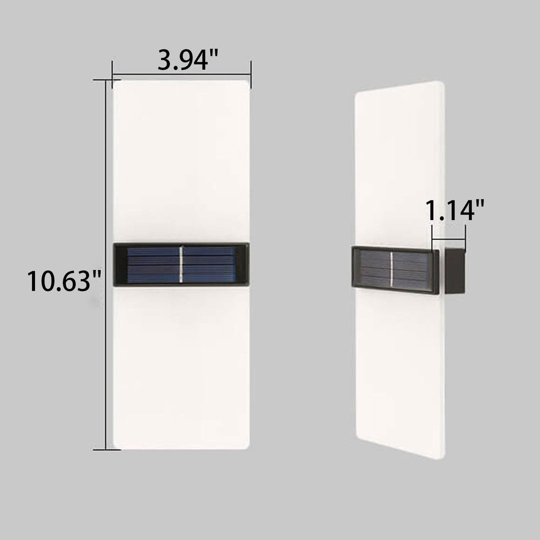BowLift | LumaZen Solar LED Wall Lamp | Weatherproof | Solar Powered Outdoor Lighting | Garden & Patio Decor