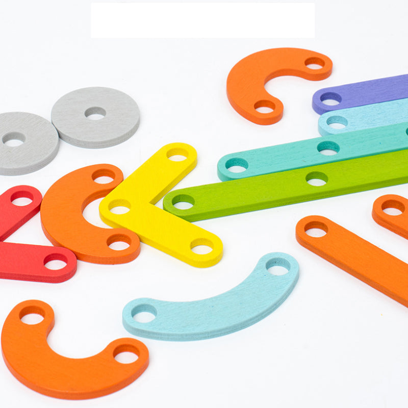 BowLift | Montessori Toys Pegboard Puzzle, Wooden Educational Board for Toddlers