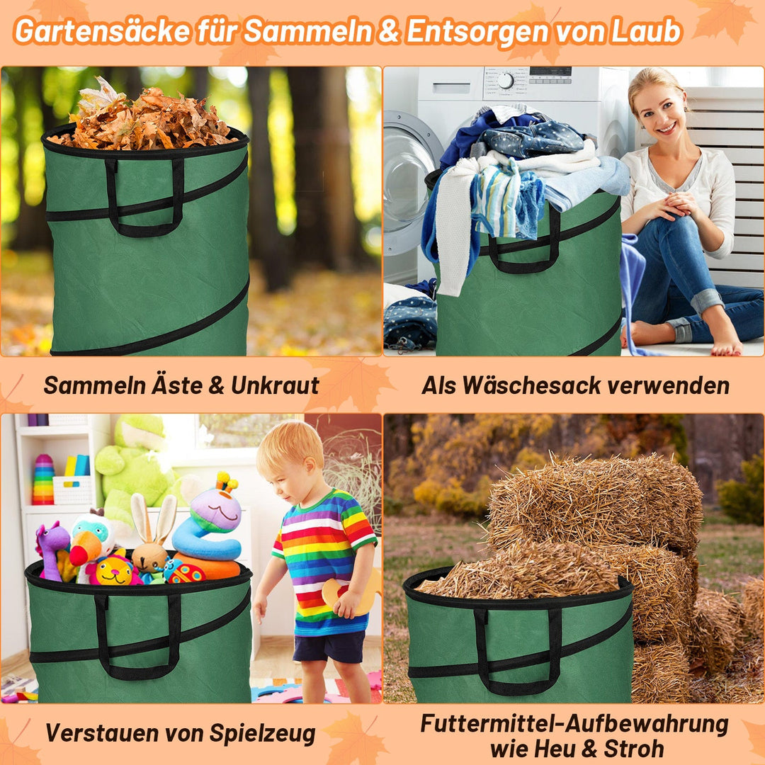 Gartensack Pop Up Garden Waste Bag 170L with Handles | Bowlift