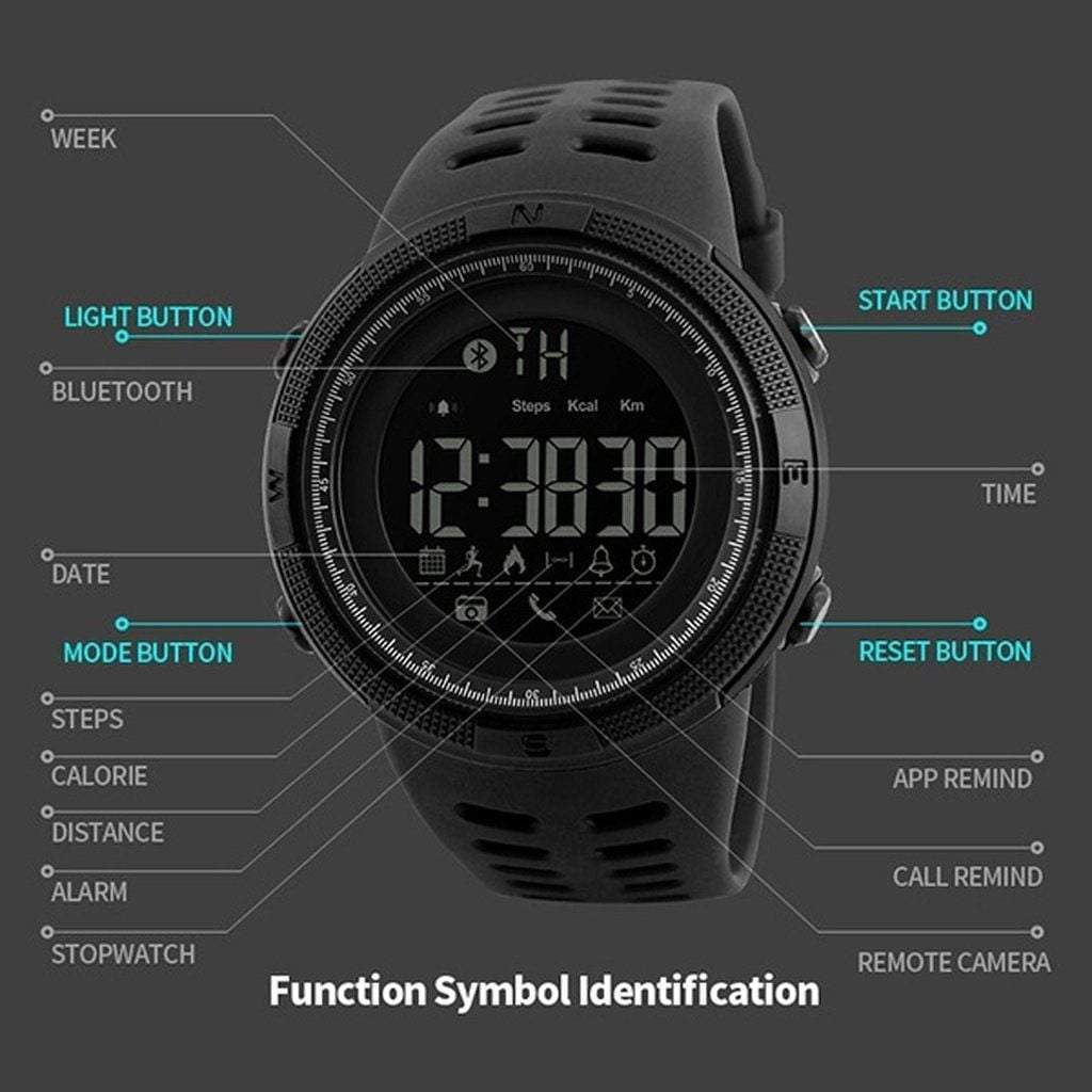 BowLift | Men Smart Chrono Calories Pedometer Multi-Functions Sports Watches