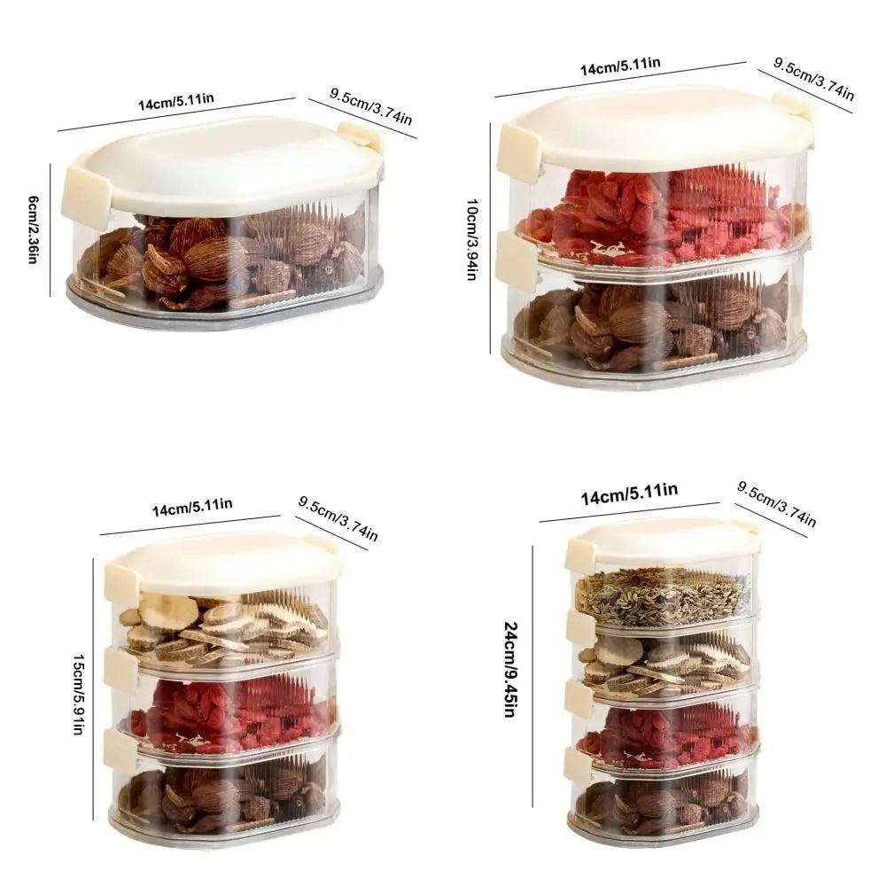 Spice box set stackable with lid | Bowlift