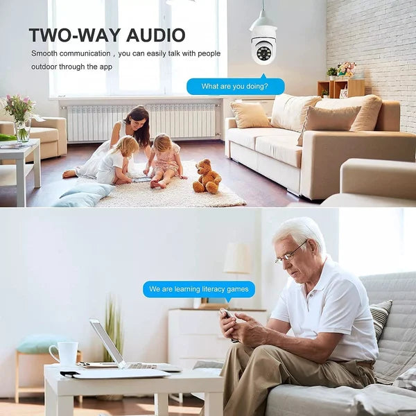BowLift | Wireless Wifi Bulb Camera Security Camera