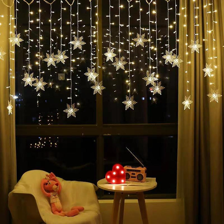 BowLift | Curtain Snowflake LED String Lights