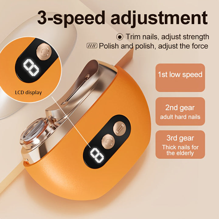 Electric nail clipper with file | Bowlift