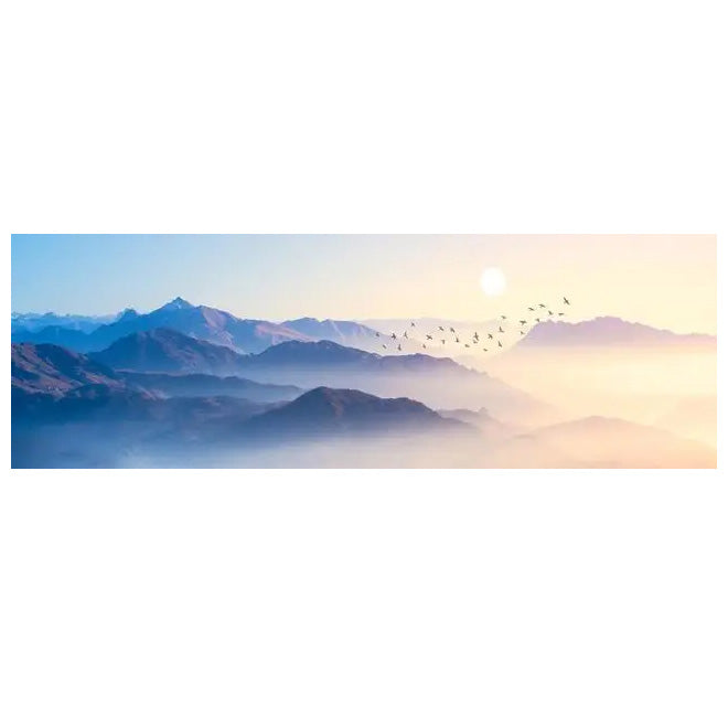 Mountain Lake Forest Wilderness Wall Art Large Format Canvas Prints Wide Format Landscape Picture For Above The Sofa Or Above The Bed | Bowlift