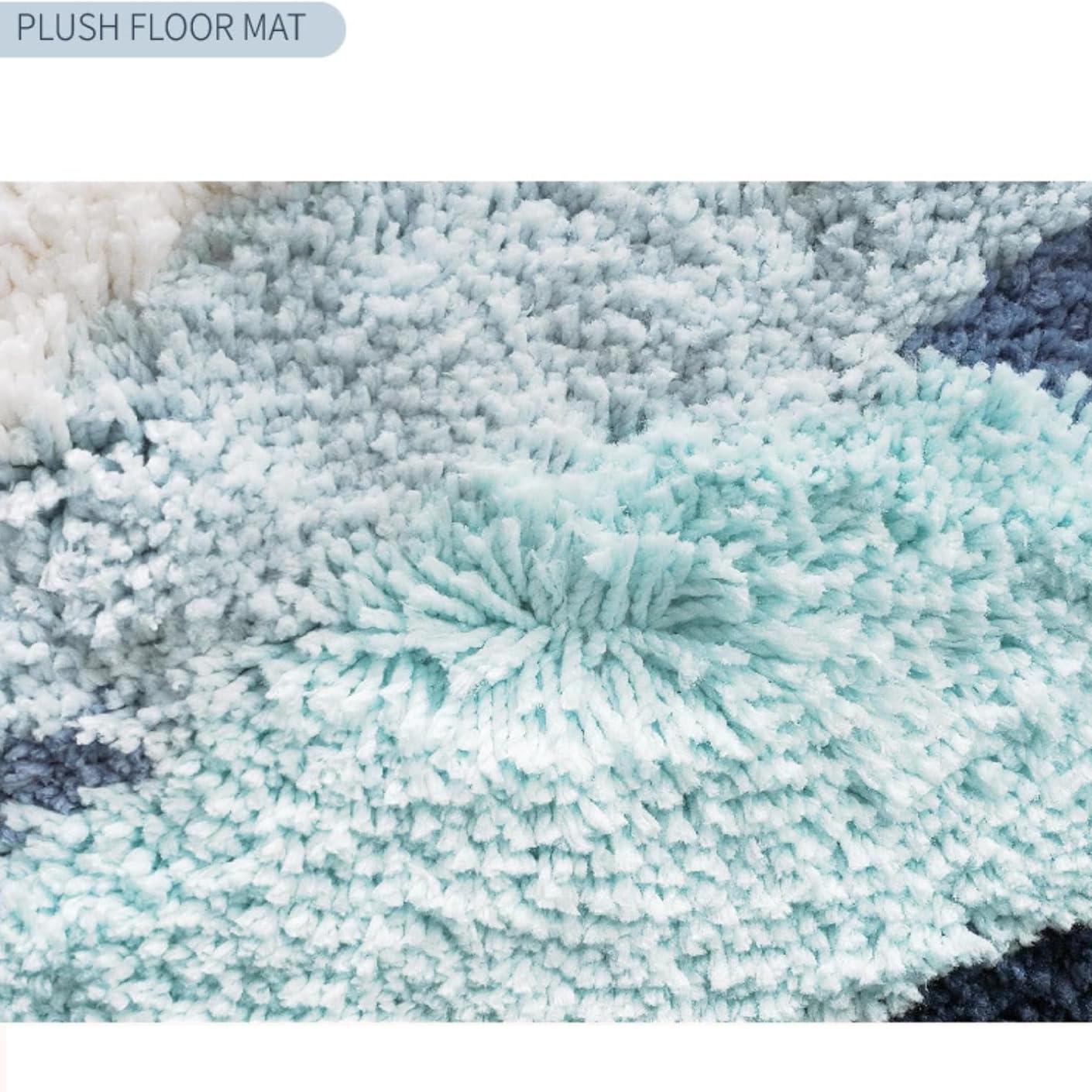 BowLift | Blue Waves Kids Non-Slip Bedroom Rug