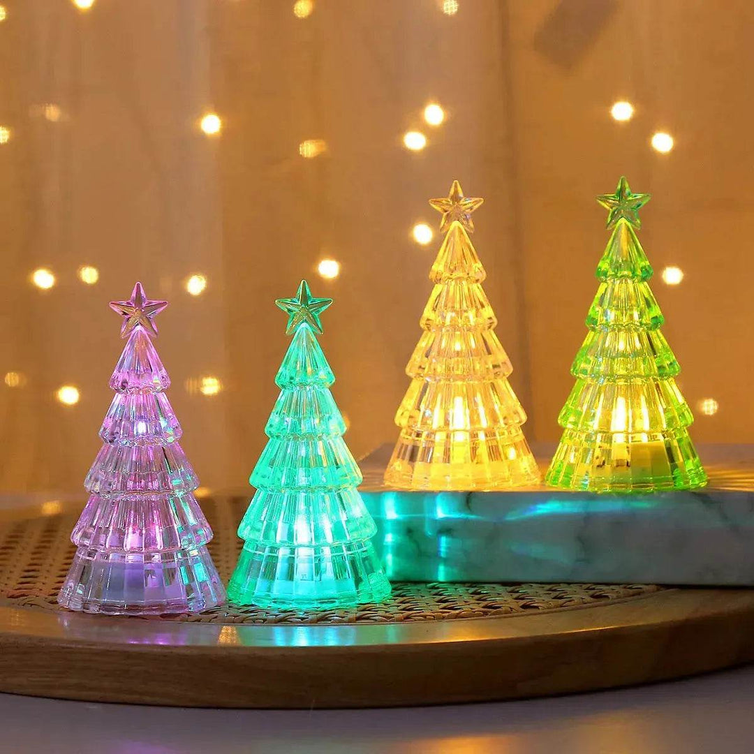 BowLift | Christmas Lawn Decoration Light-emitting Christmas Tree Crystal Small Night Lamp