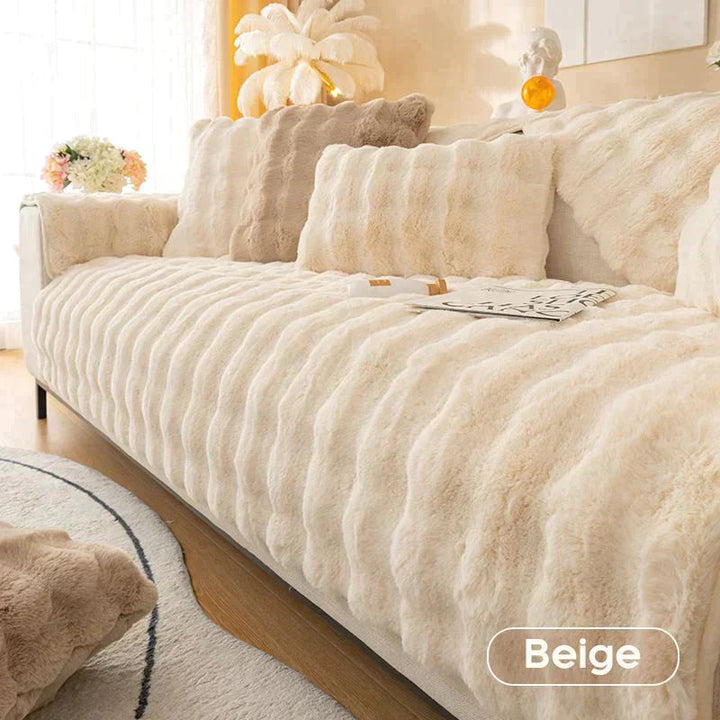 BowLift | thick rabbit plush sofa cover