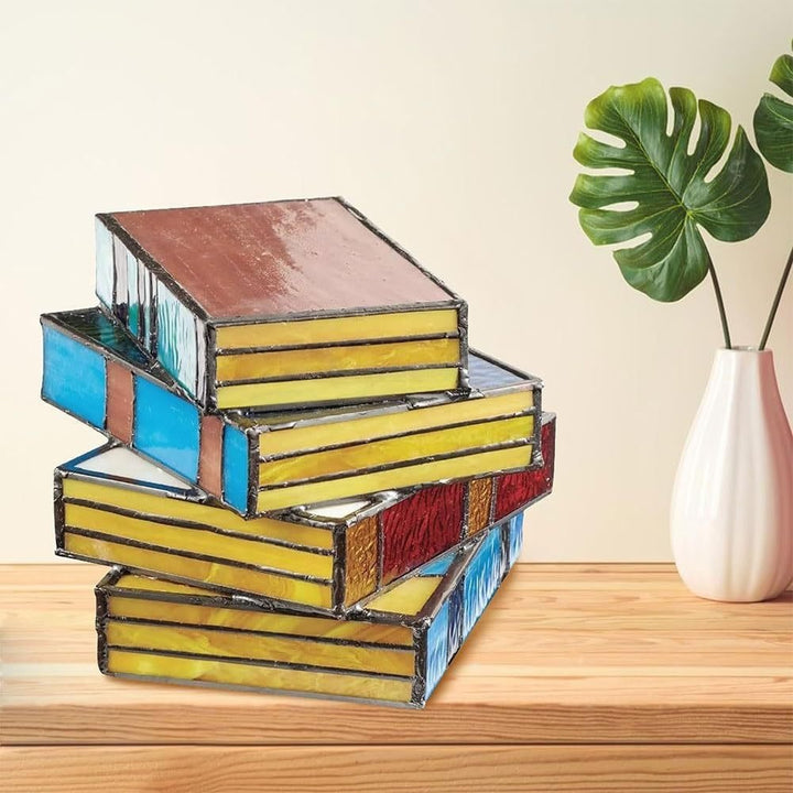 BowLift | Stained Plastic Stacked Books Lamp
