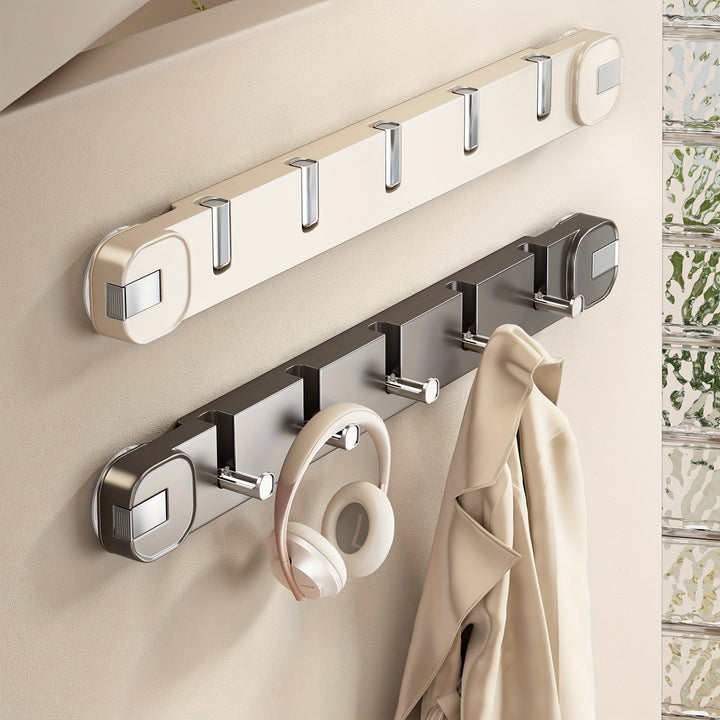 Wall Hook Panel Without Drilling – OrganizePlus Hidden 5-Hook Rack | Bowlift