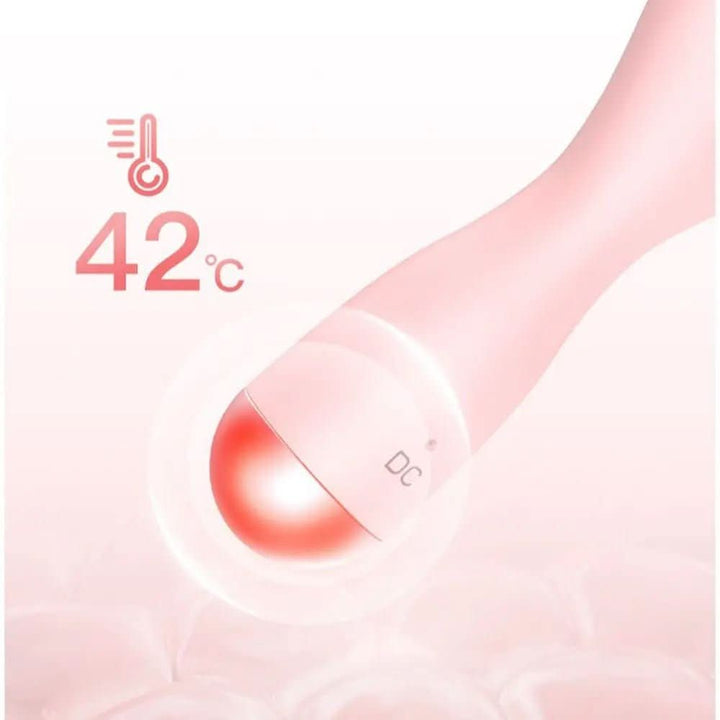 BowLift | Electric facial cleanser with LED light & 42 °C heat technology | Silicone skincare device with sound vibration