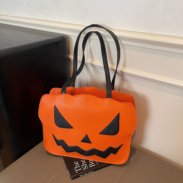 BowLift | Halloween Messenger Bag – Shoulder bag in Black and Orange Spooky Style