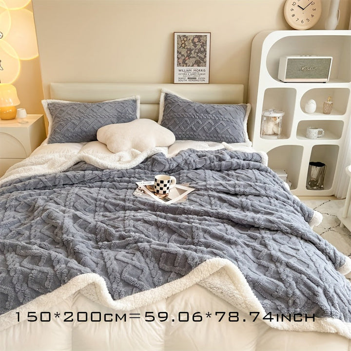 BowLift | Vintage Luxe Reversible Fleece Blanket - Essential for Winter