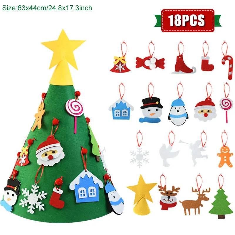 BowLift | DIY Felt Christmas Tree Ornaments For Kids