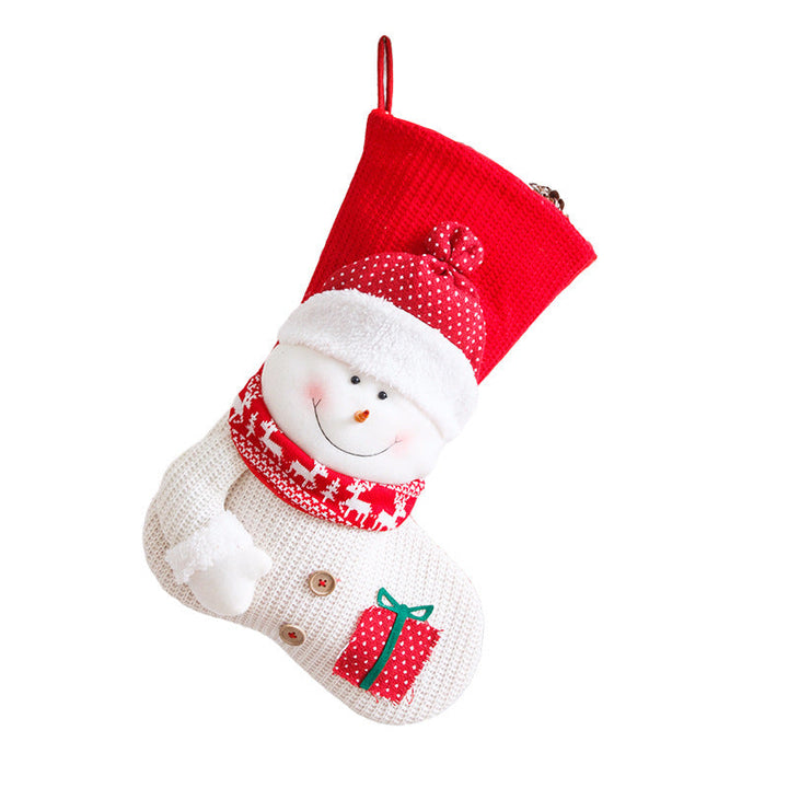 BowLift | Large Knitted Christmas Stocking Gift Bag
