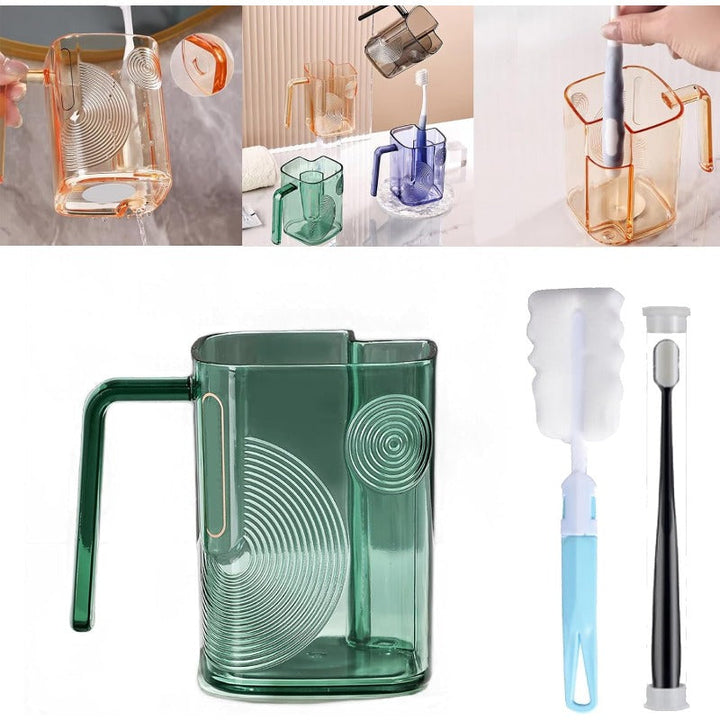 Self-Draining Toothbrush Tumbler Bowlift