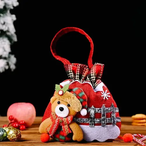 BowLift | Christmas Gift Bags | Fabric Bags with Drawstring | Various Designs | Reusable