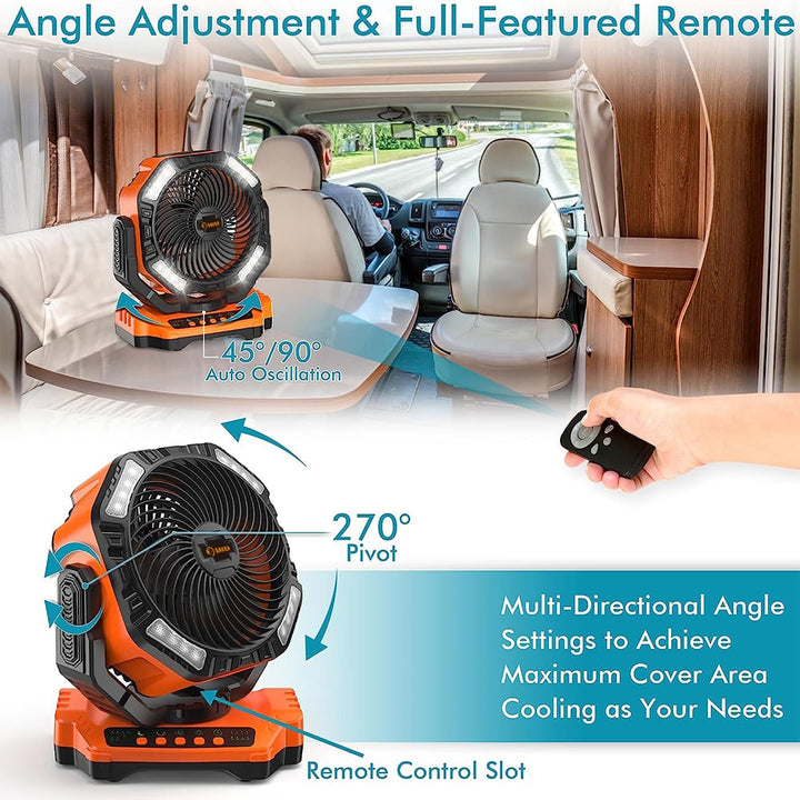 Rechargeable Camping Fan | Bowlift
