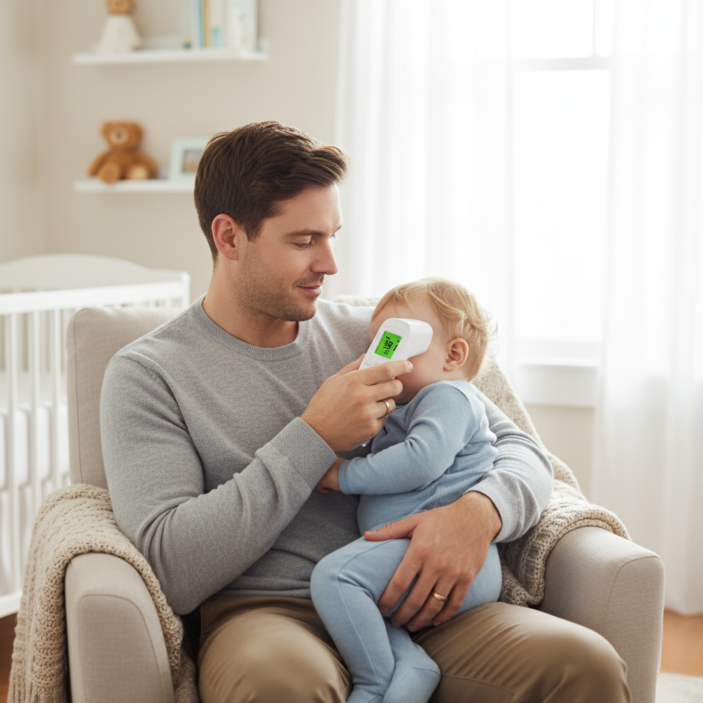 BowLift | Infrared Digital Baby and Adult Thermometer Non Contact Forehead and Ear Temperature Reader