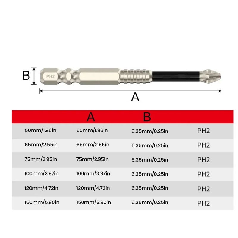 BowLift | High magnetic screwdriver drill set