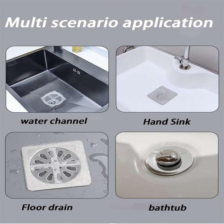 Disposable Drain Cover Stickers – Hair Catcher & Insect Blocker Bowlift
