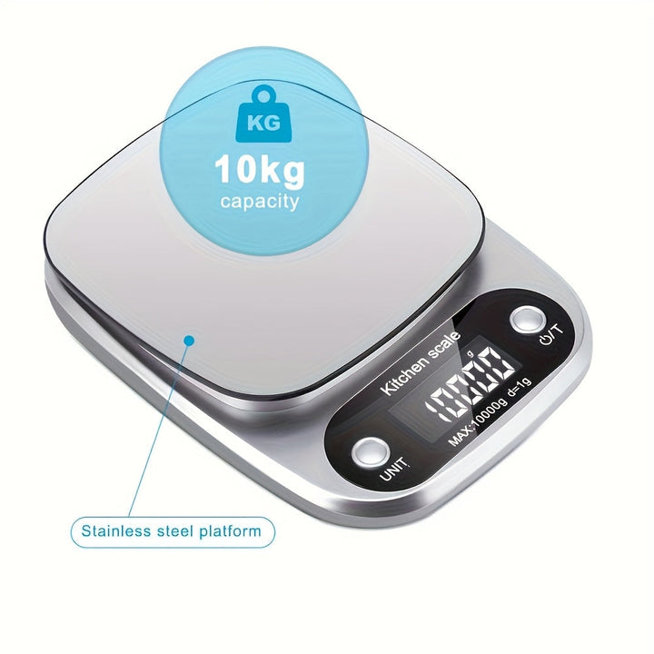 Digital kitchen scale stainless steel | Bowlift
