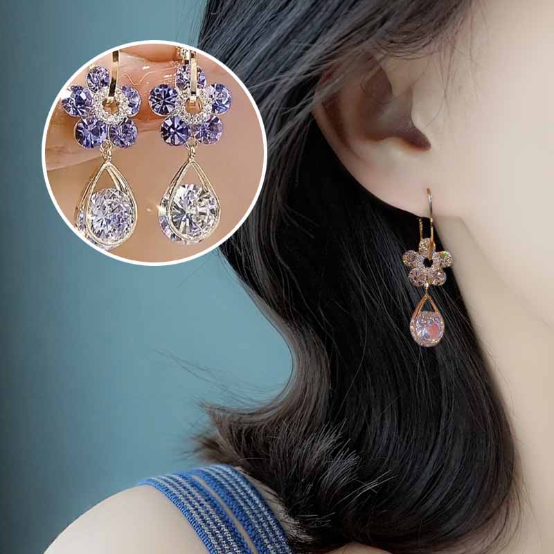 BowLift | Fashion Flower Crystal Earrings