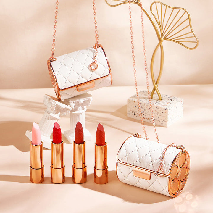 Lipstick Set Velvet Matte with Glamour Chain Handbag | Bowlift