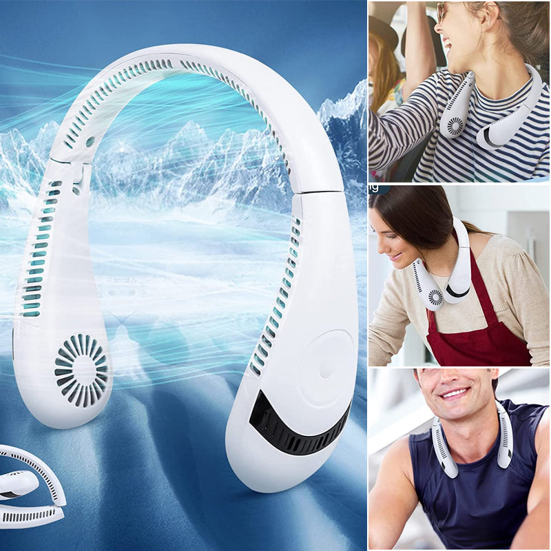 Rechargeable Bladeless Portable Neck Fan | Bowlift