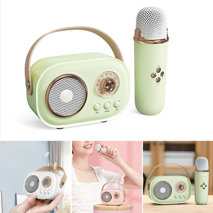 BowLift | Mini Karaoke Machine & Bluetooth Speaker With Wireless Microphone