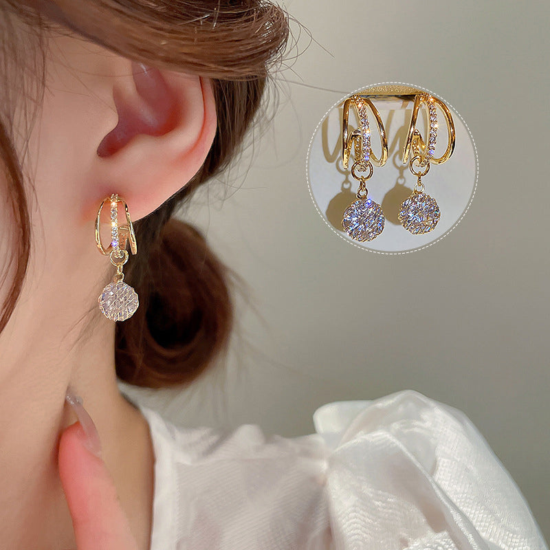 BowLift | Fashion Diamond Crown Earrings