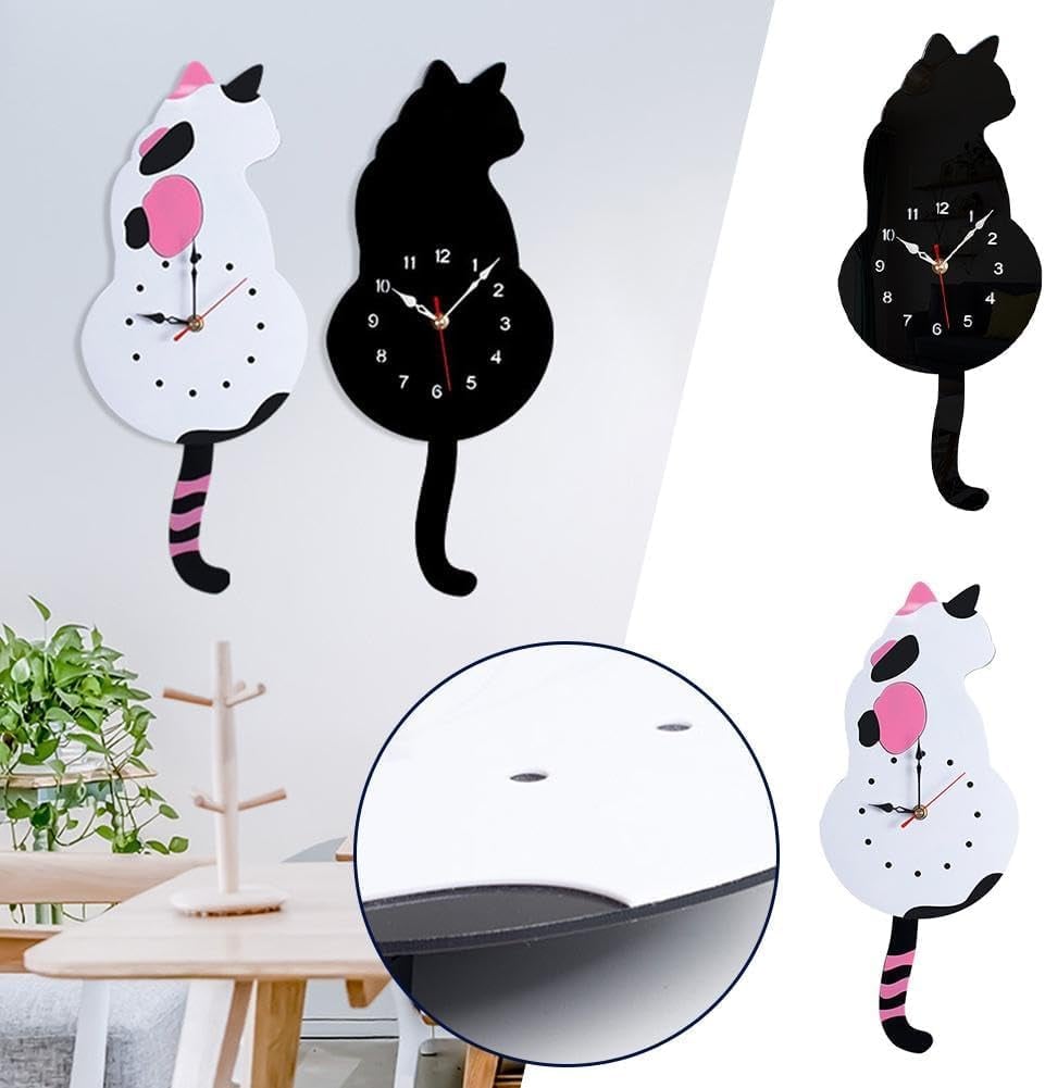 BowLift | Creative Cute Cat Clock With A Movable Tail