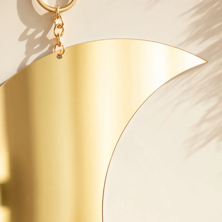 BowLift | Gold Moon Mirror Acrylic Hanging Decorative Wall Mirror