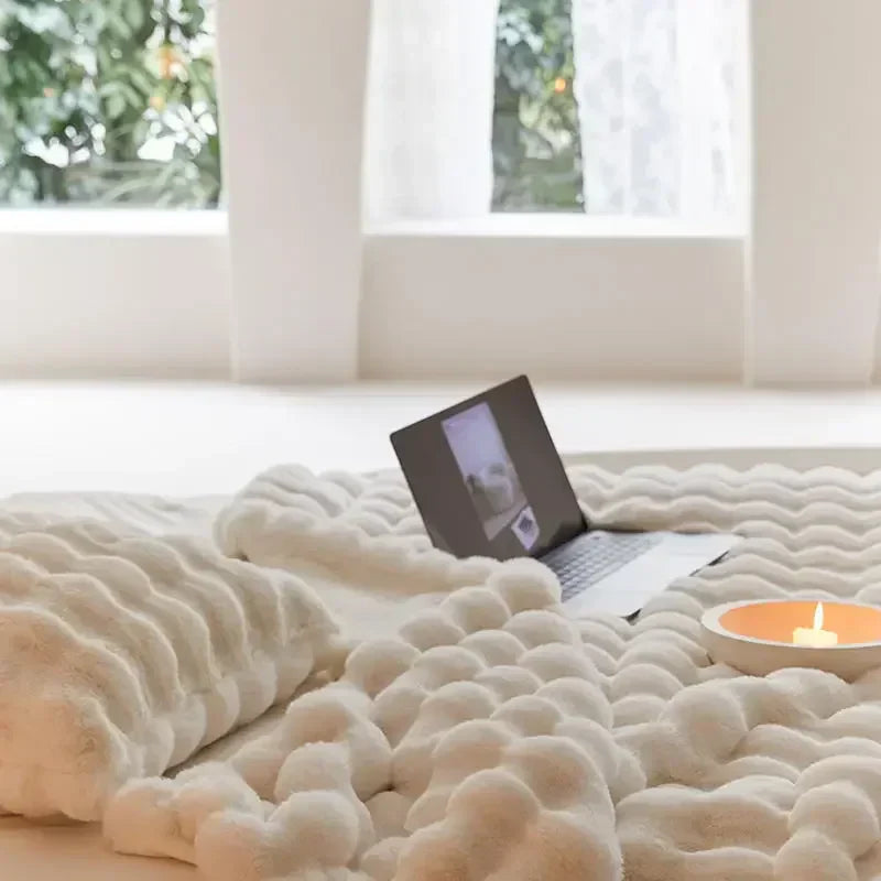 BowLift | SnuggleSoft Plush Blanket | Reversible | Year-round Warmth | Fleece