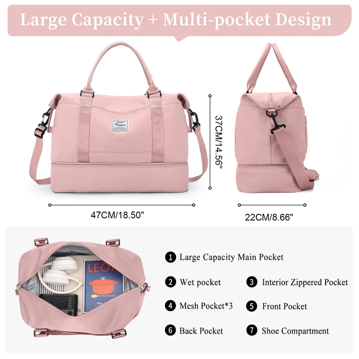 BowLift | Travel Duffel Bag with Shoes Compartment