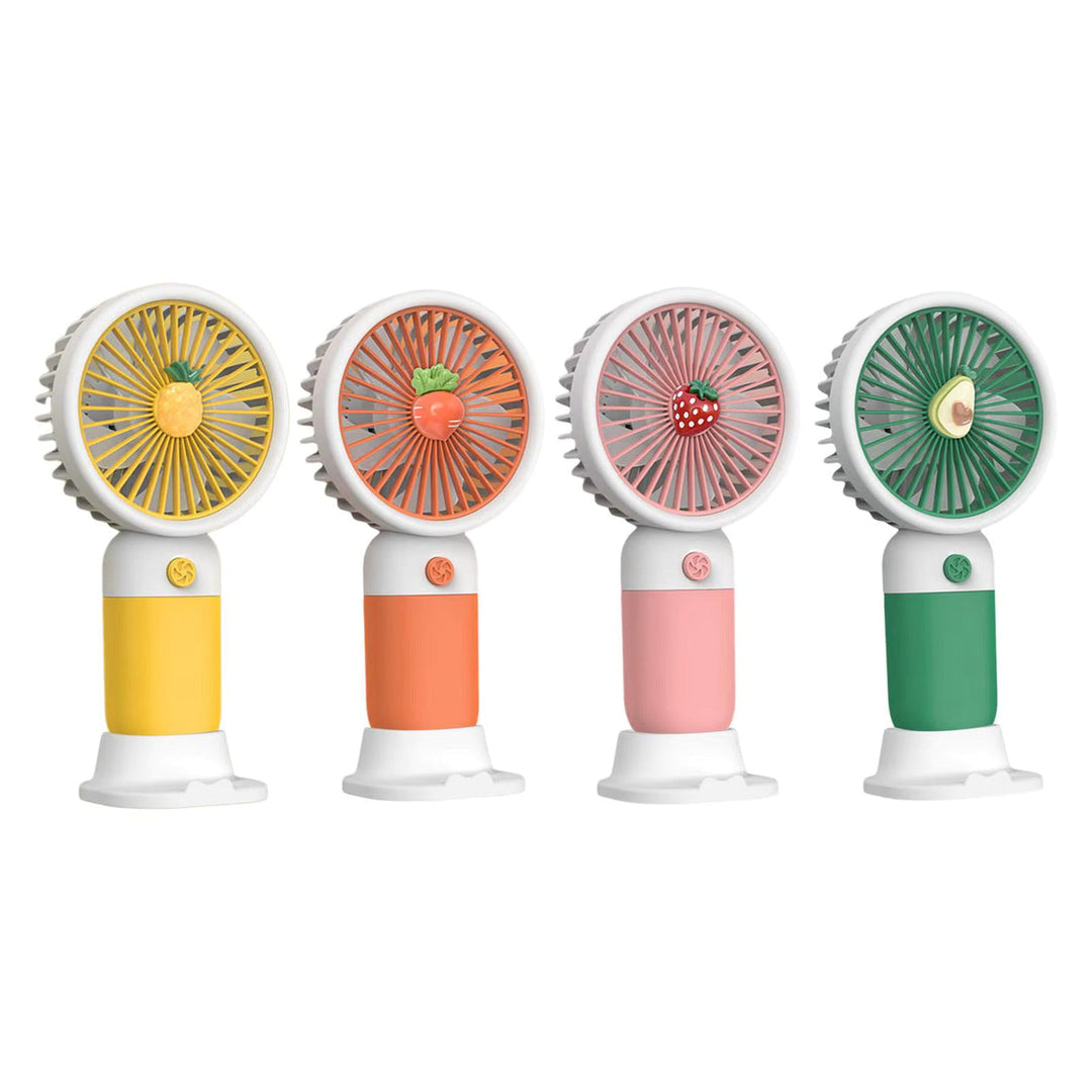 MTech Portable Handheld Fan – Strong Wind, Noiseless, Rechargeable Mini Fan With Base | Bowlift