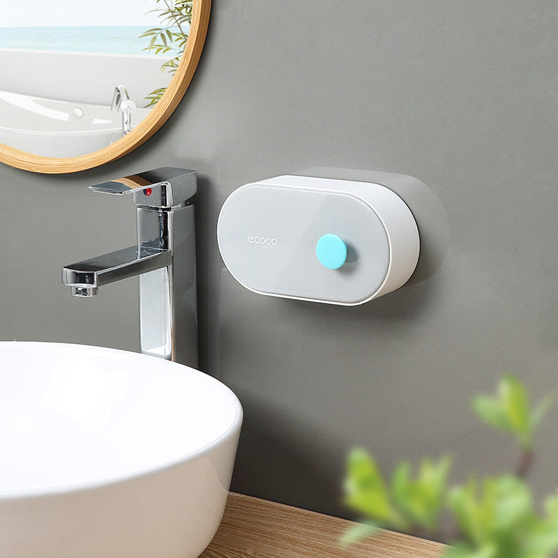 BowLift | Hole-free Wall-Mounted Drainage Flip-Top Soap Box