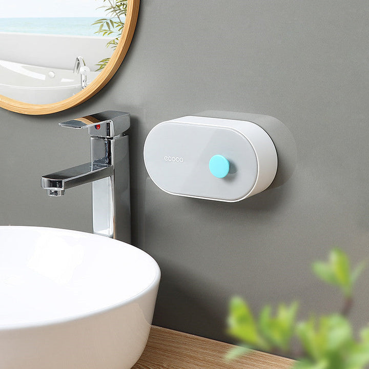 BowLift | Hole-free Wall-Mounted Drainage Flip-Top Soap Box