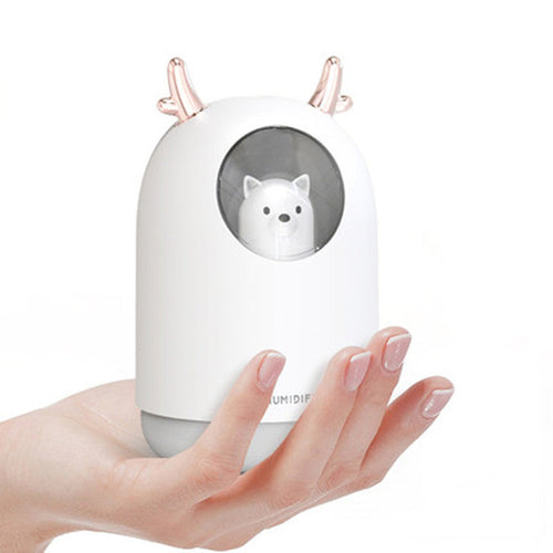 BowLift | Portable Humidifier with Adjustable Mist Mode, Large Capacity Water Tank, 7-Color LED Light and Auto Shut-off Design, for Bedroom, Home, Office