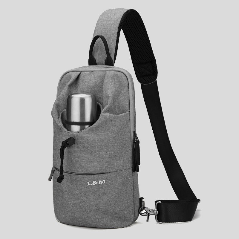 BowLift | Portable Waterproof Sling Bag with Cup Holder, for Travel, Biking, Gym & More