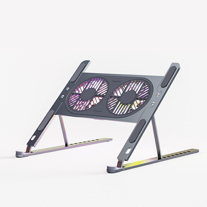 BowLift | Portable Ergonomic Laptop Cooling Stand, with Adjustable Height & Quiet LED Fans