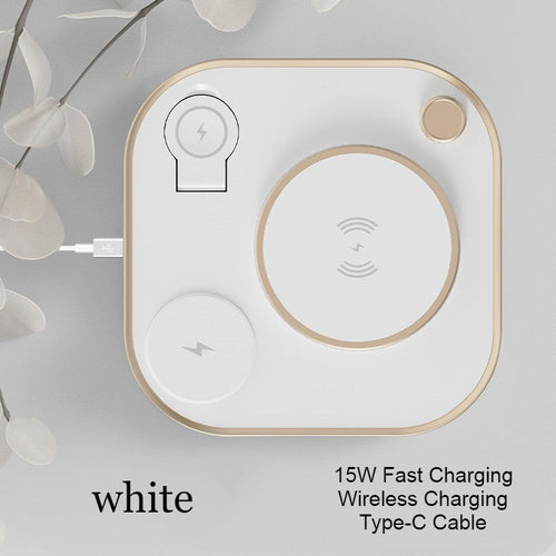 BowLift | 5-in-1 Desktop Lamp with 3 Wireless Charging Modules & Adjustable Light, for Home & Office