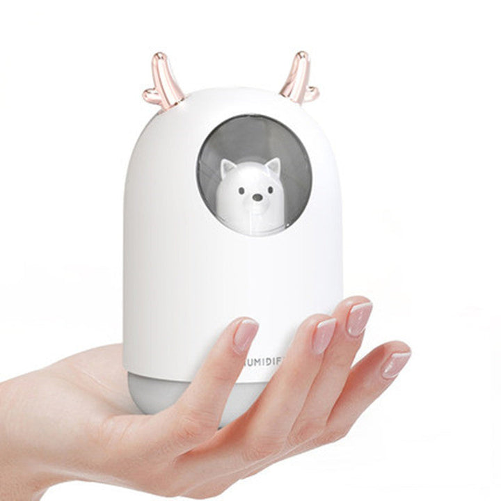 BowLift | Portable Humidifier with Adjustable Mist Mode, Large Capacity Water Tank, 7-Color LED Light and Auto Shut-off Design, for Bedroom, Home, Office