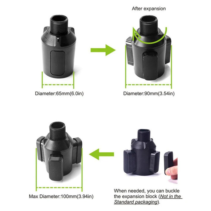 BowLift | 3 In 1 Adjustable Car Cup Tray with Phone Holder