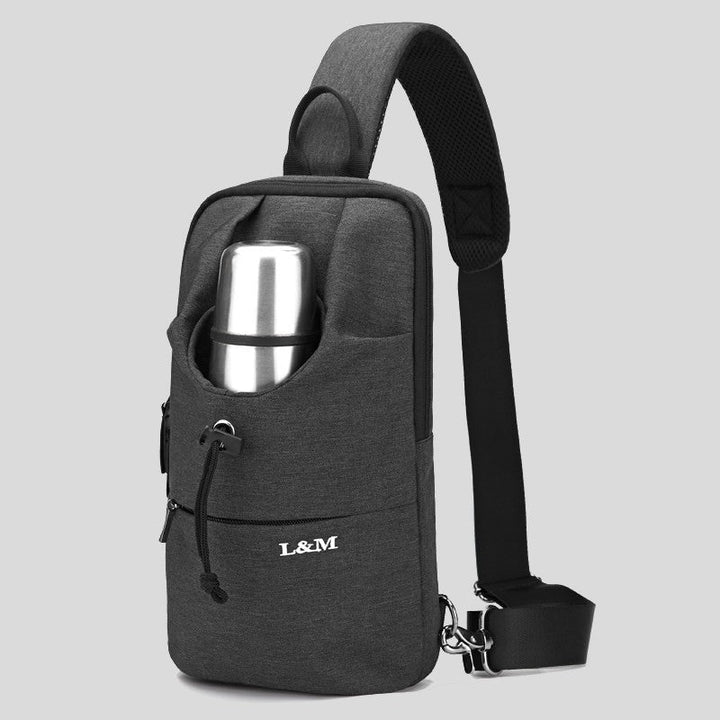 BowLift | Portable Waterproof Sling Bag with Cup Holder, for Travel, Biking, Gym & More