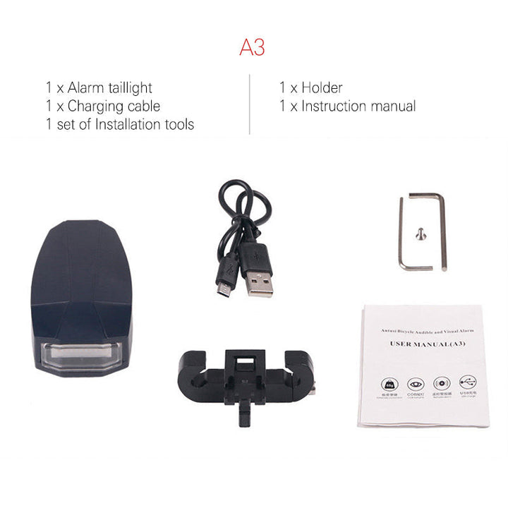 BowLift | Bicycle Rear Light Remote Control Alarm Lock