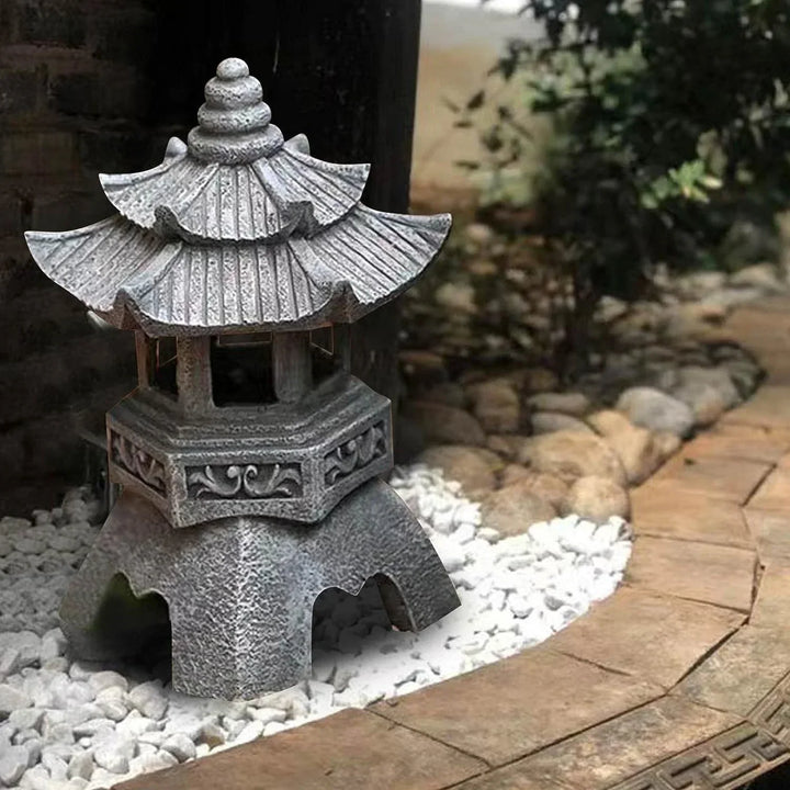 Japanese garden lantern - Weatherproof LED outdoor lighting for Zen gardens | Bowlift