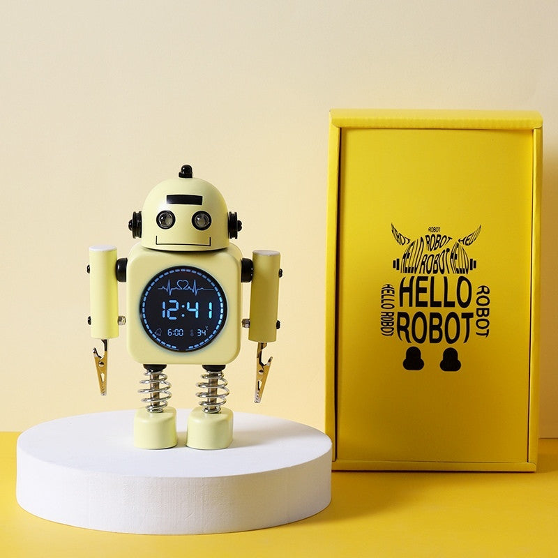 BowLift | Robot Alarm Clock, Easy-to-Read Digital Display, Pleasant Sounds & Temperature